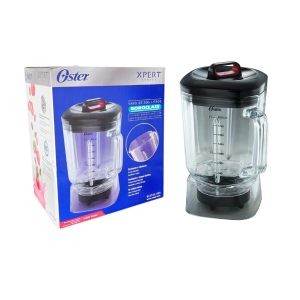 Vaso vidrio Xpert 2 LT, tapa, sobretapa, base roscada y falda acrílica en caja